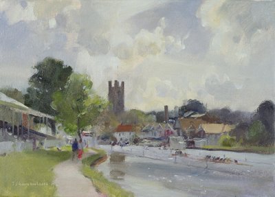 Preparing for the Henley Regatta by Trevor Chamberlain